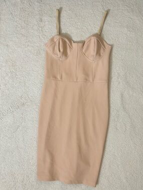 Light pink Charlotte Russe structured bustier mini dress 💕